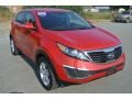 2012 Signal Red Kia Sportage LX  photo #1