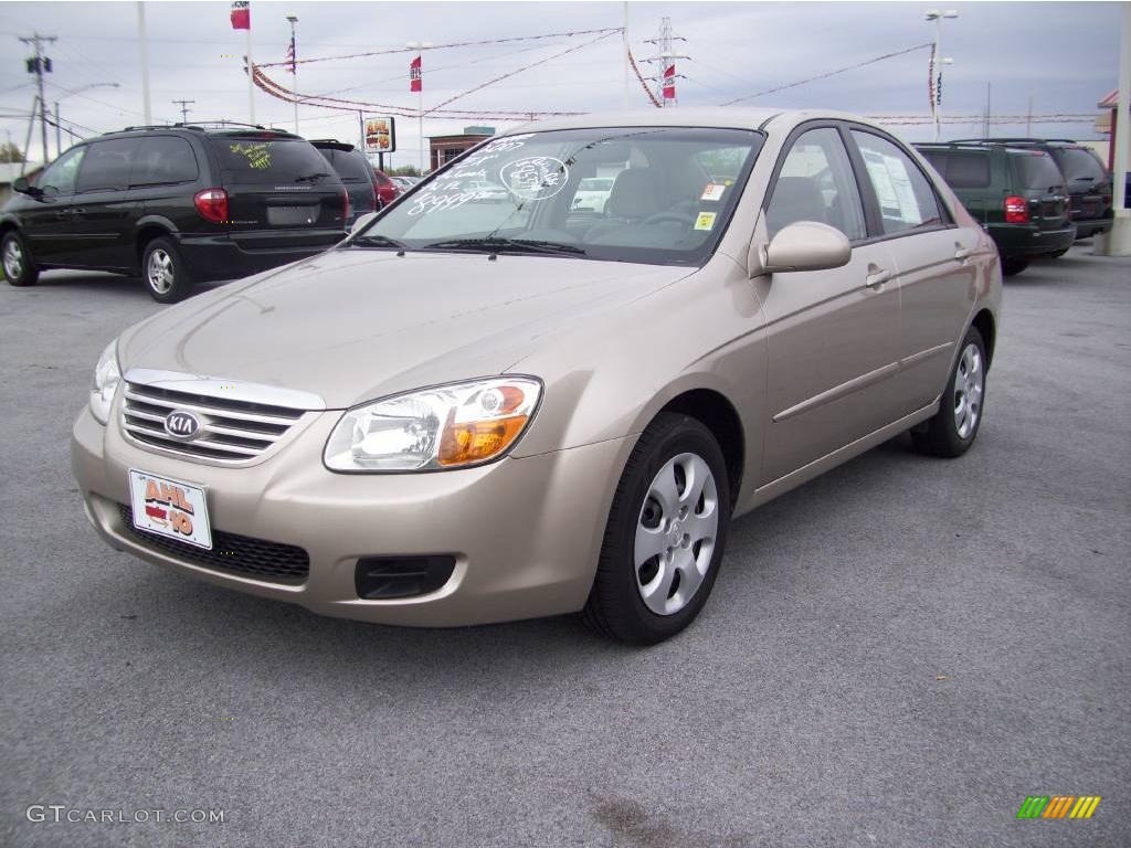 2007 Spectra EX Sedan - Sand Beige / Beige photo #1