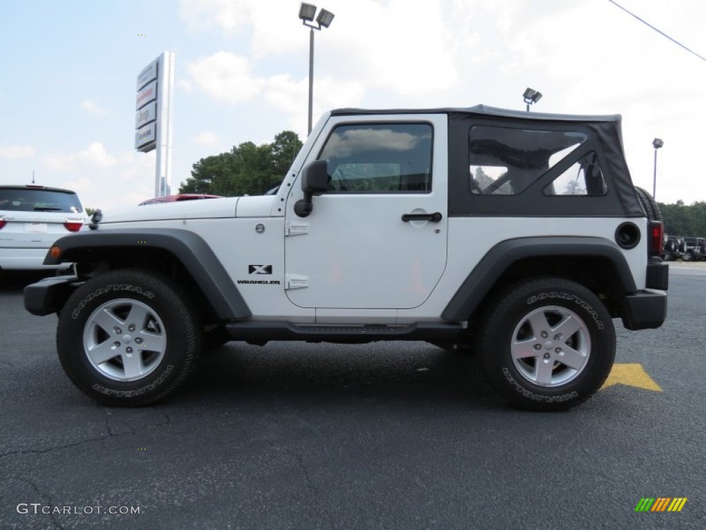2009 Wrangler X 4x4 - Stone White / Dark Slate Gray/Medium Slate Gray photo #4
