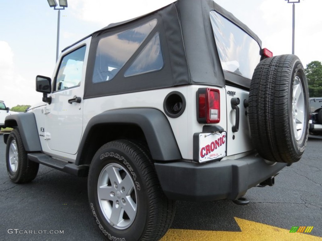 2009 Wrangler X 4x4 - Stone White / Dark Slate Gray/Medium Slate Gray photo #5