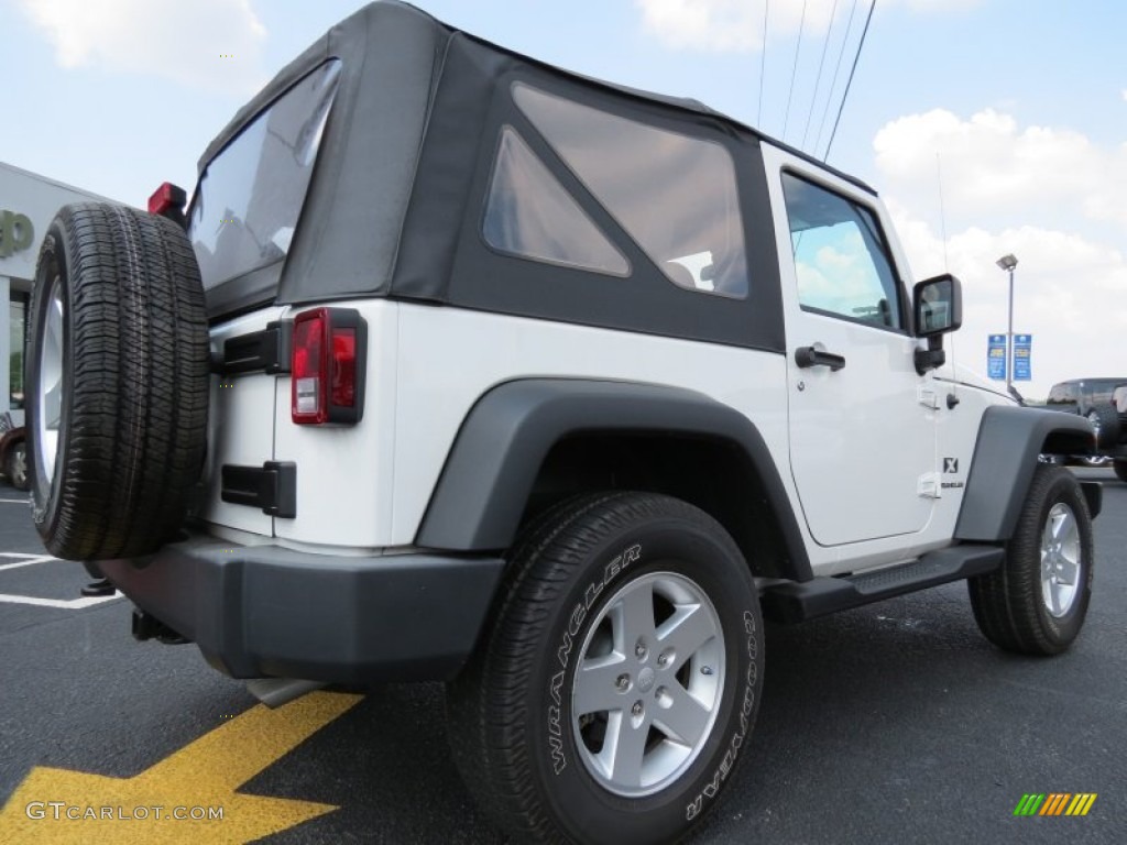 2009 Wrangler X 4x4 - Stone White / Dark Slate Gray/Medium Slate Gray photo #7