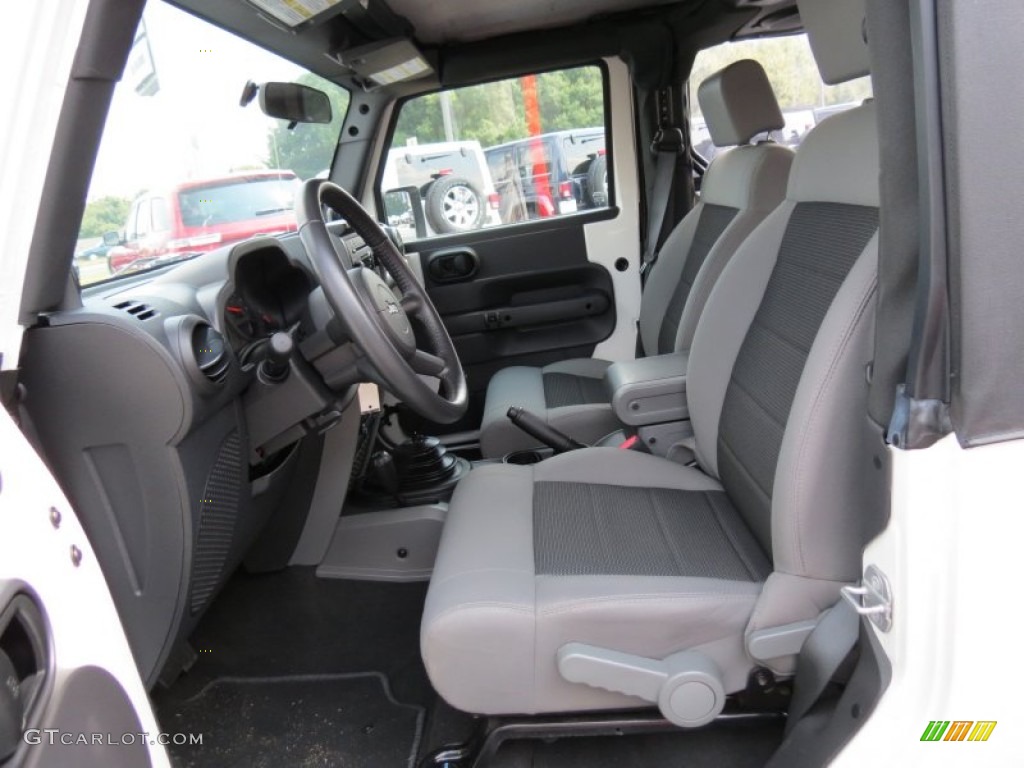 2009 Wrangler X 4x4 - Stone White / Dark Slate Gray/Medium Slate Gray photo #11