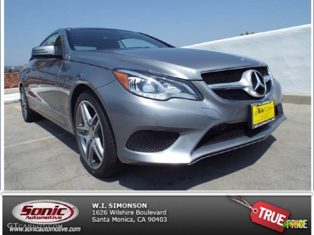 2014 E 350 Coupe - Paladium Silver Metallic / Black photo #1