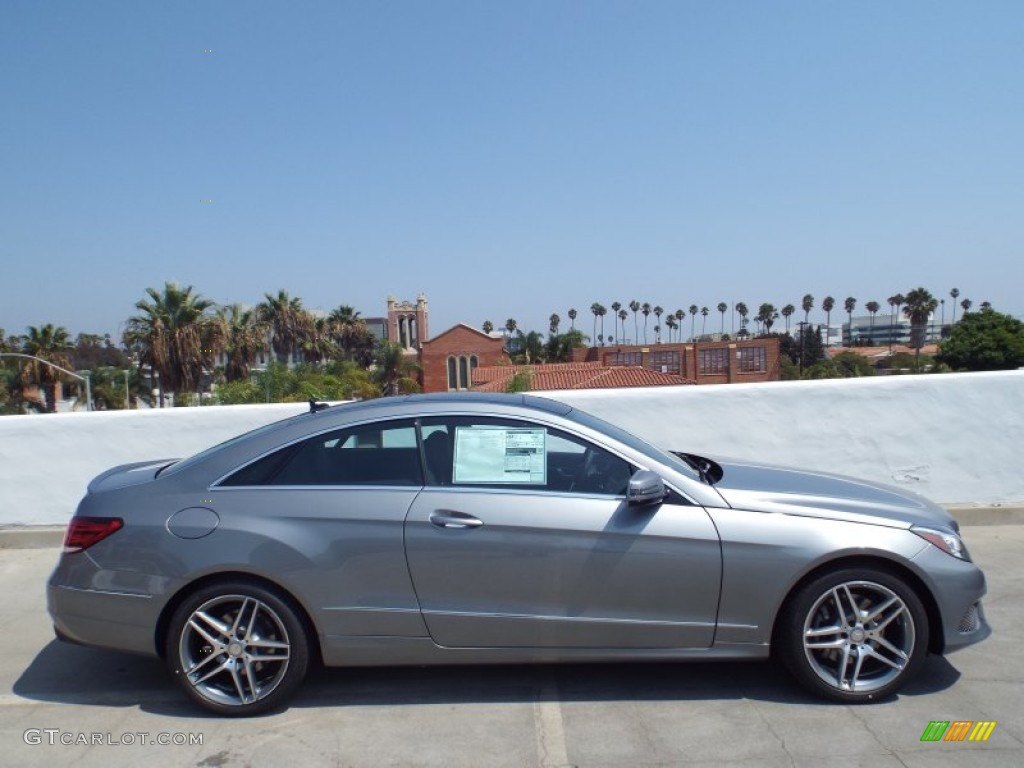 2014 E 350 Coupe - Paladium Silver Metallic / Black photo #3