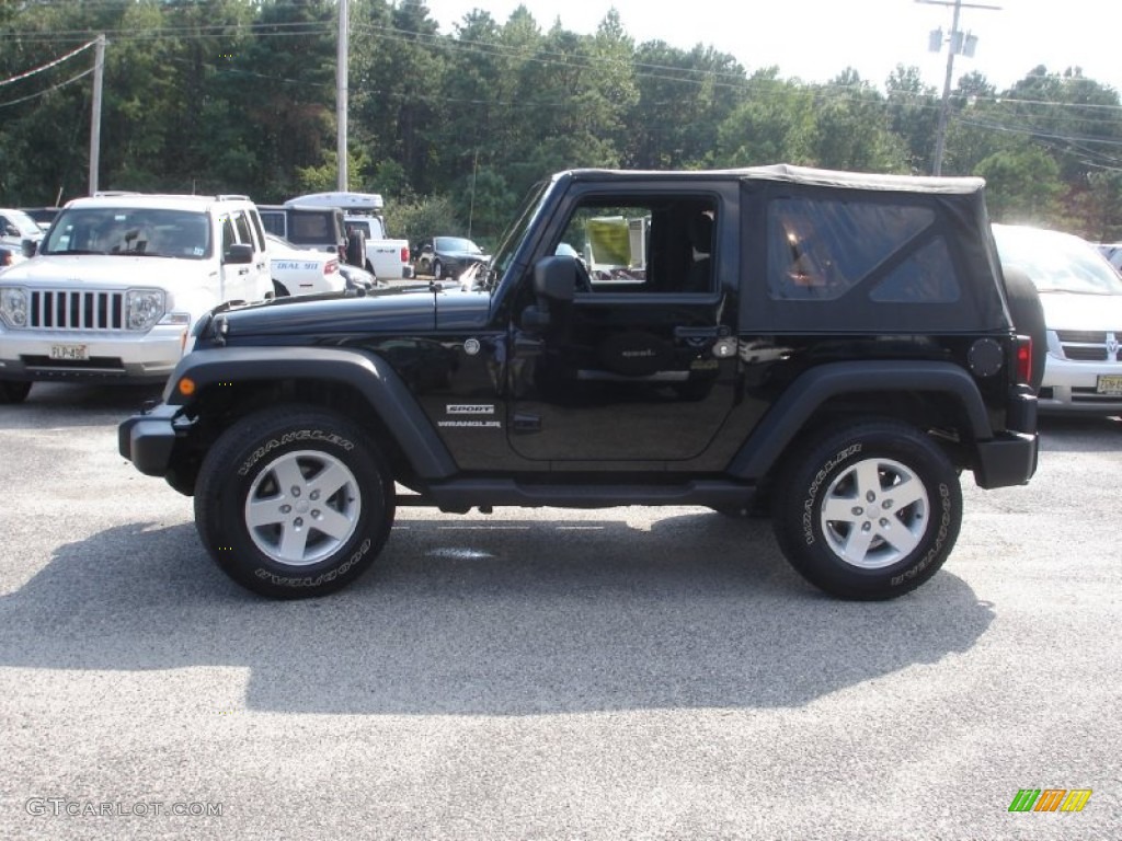 2011 Wrangler Sport 4x4 - Black / Black photo #6