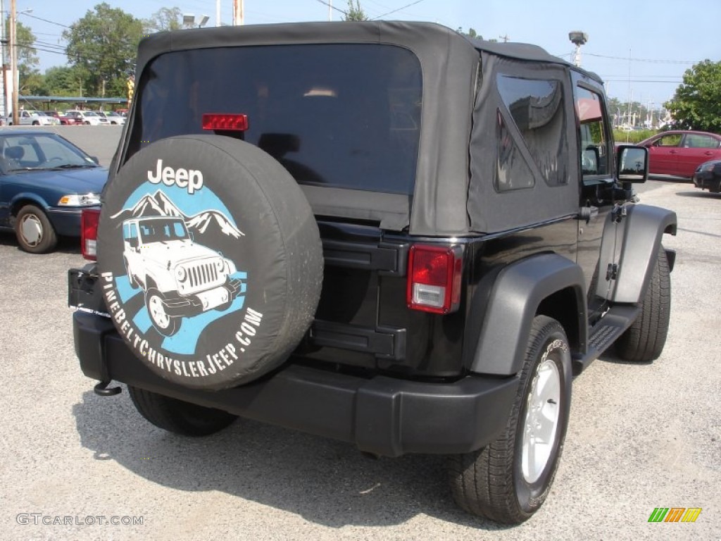 2011 Wrangler Sport 4x4 - Black / Black photo #7