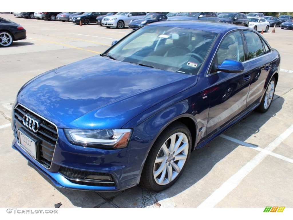 2014 A4 2.0T quattro Sedan - Scuba Blue Metallic / Black photo #3