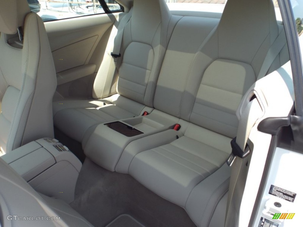 2014 E 350 Coupe - Diamond White Metallic / Silk Beige/Espresso Brown photo #8