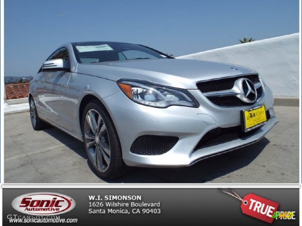 2014 E 350 Coupe - Iridium Silver Metallic / Black photo #1