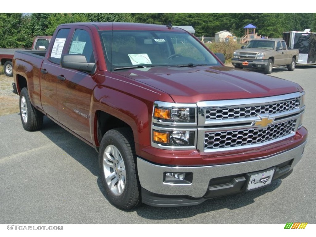 2014 Silverado 1500 LT Double Cab - Deep Ruby Metallic / Jet Black/Dark Ash photo #1