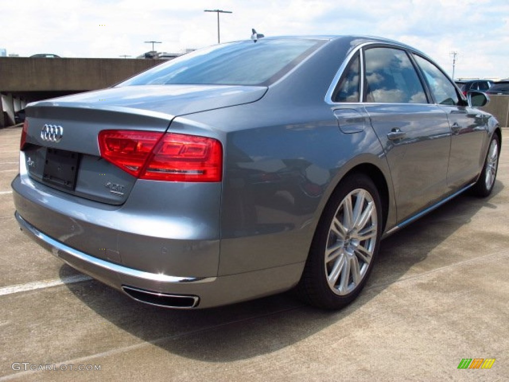 2014 A8 L 4.0T quattro - Quartz Gray Metallic / Black photo #2