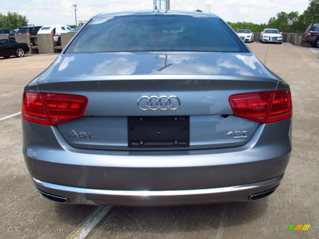 2014 A8 L 4.0T quattro - Quartz Gray Metallic / Black photo #3