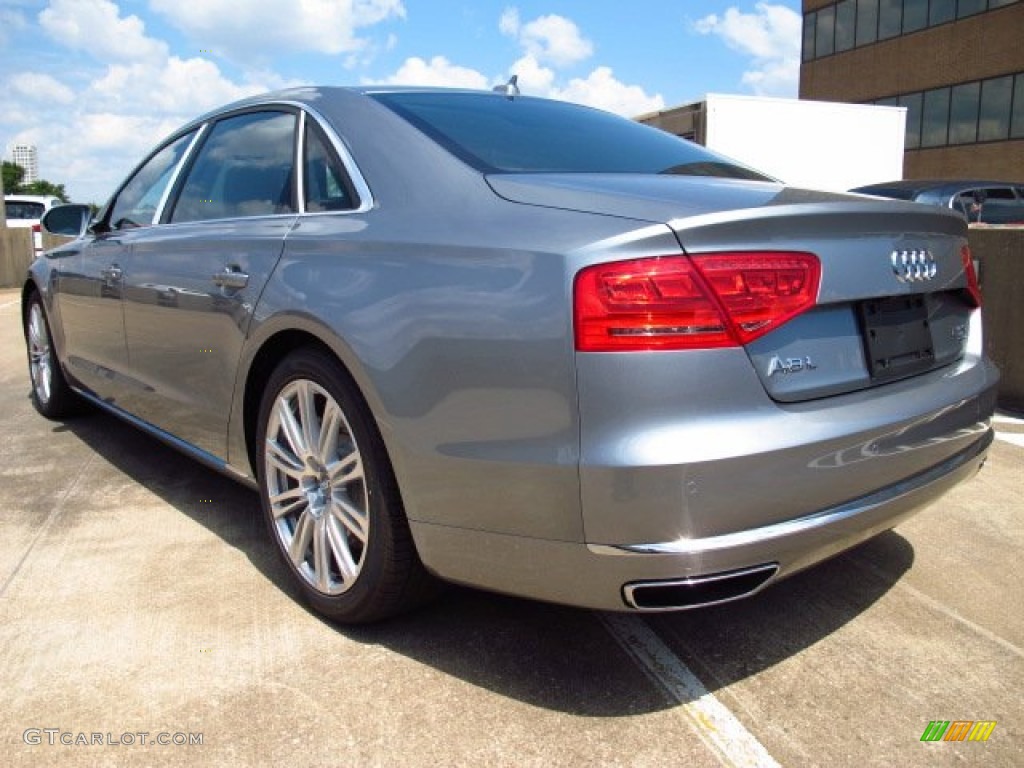 2014 A8 L 4.0T quattro - Quartz Gray Metallic / Black photo #4
