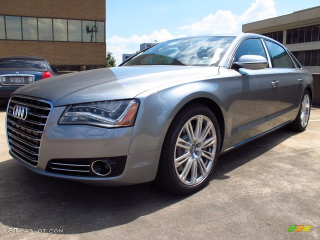 Quartz Gray Metallic 2014 Audi A8 L 4.0T quattro Exterior Photo #85677449