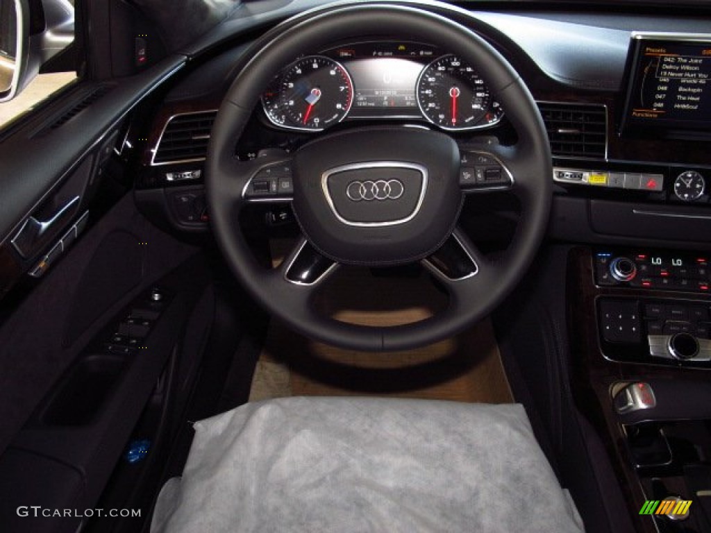 2014 A8 L 4.0T quattro - Quartz Gray Metallic / Black photo #13