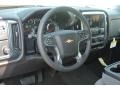 Jet Black/Dark Ash 2014 Chevrolet Silverado 1500 LT Double Cab Steering Wheel