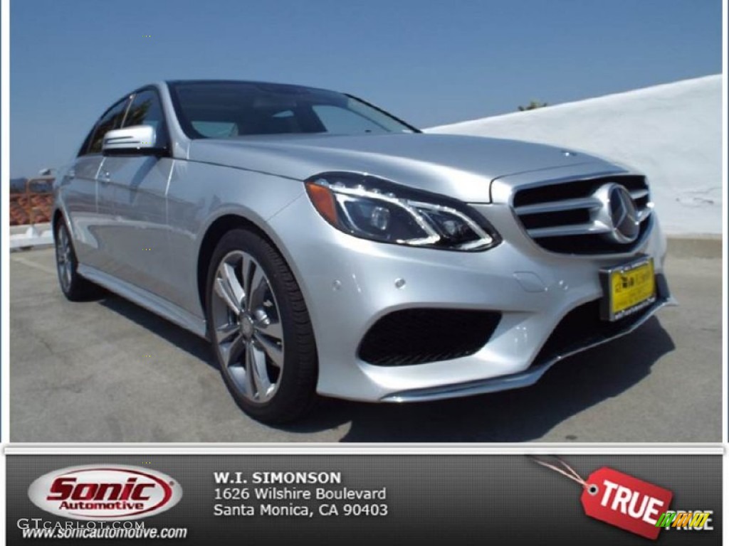 2014 E 350 Sport Sedan - Iridium Silver Metallic / Black photo #1