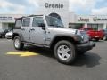 2014 Billet Silver Metallic Jeep Wrangler Unlimited Sport S 4x4  photo #1