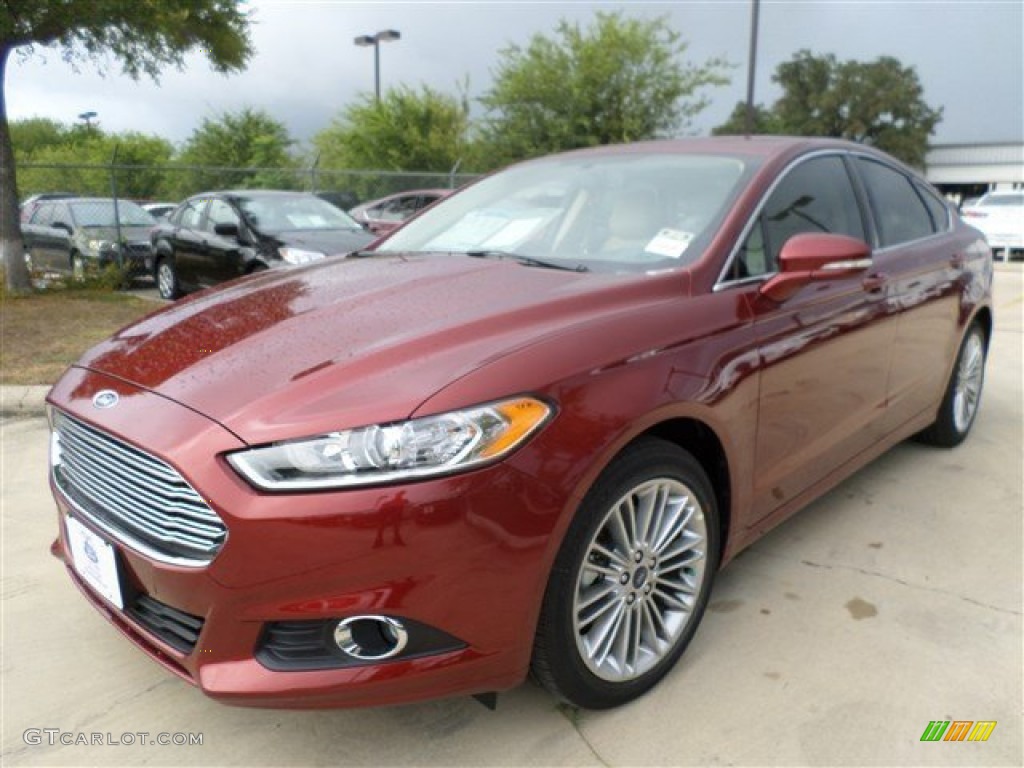 Sunset 2014 Ford Fusion SE EcoBoost Exterior Photo #85680095