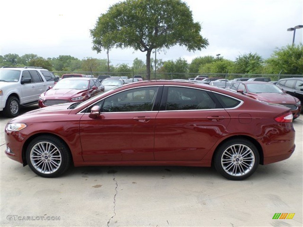 Sunset 2014 Ford Fusion SE EcoBoost Exterior Photo #85680114