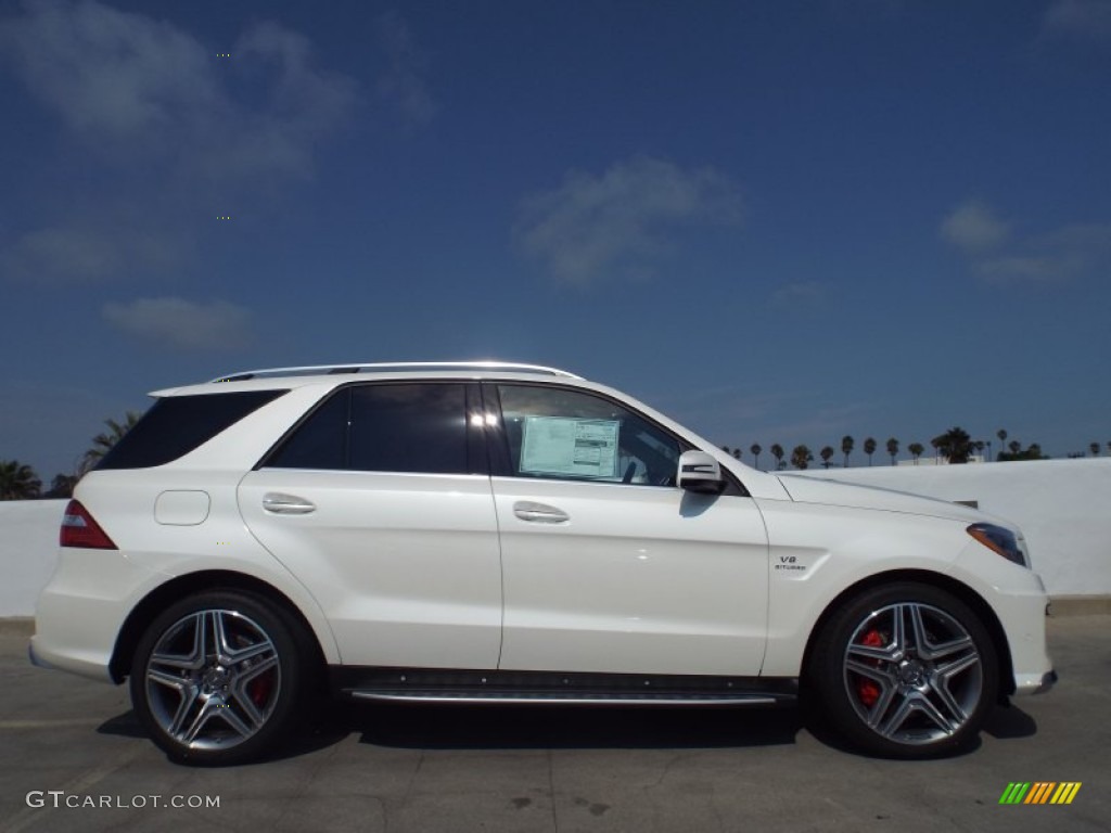 2014 ML 63 AMG - Diamond White Metallic / designo Black photo #3