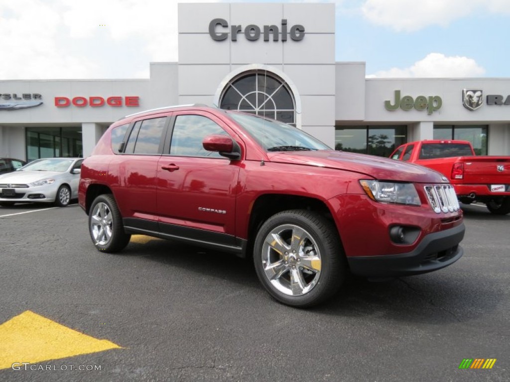 Deep Cherry Red Crystal Pearl Jeep Compass