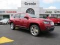 2014 Deep Cherry Red Crystal Pearl Jeep Compass Latitude  photo #1