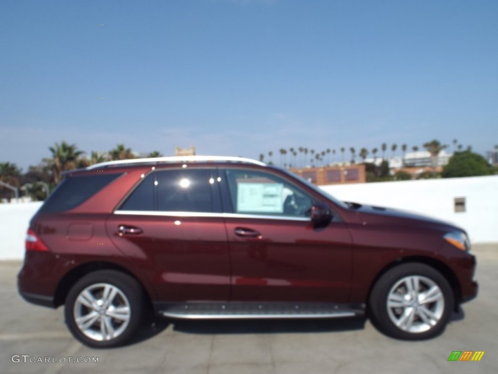 Cinnabar Red Metallic 2014 Mercedes-Benz ML 350 Exterior Photo #85681397