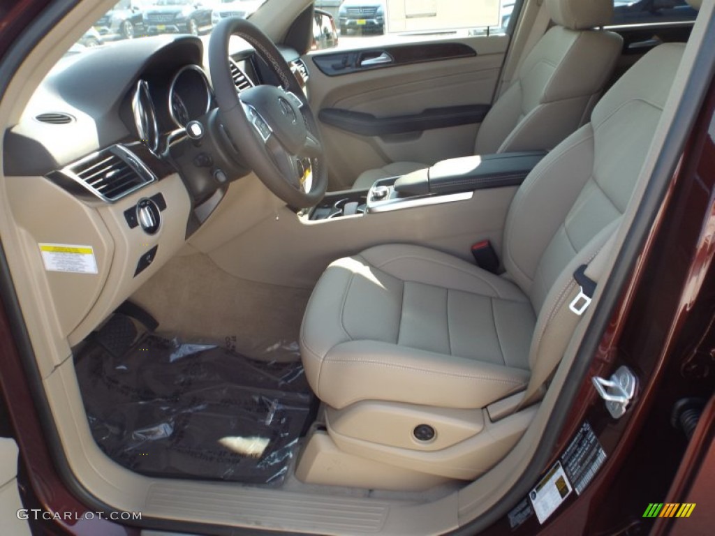 Almond Beige Interior 2014 Mercedes-Benz ML 350 Photo #85681478