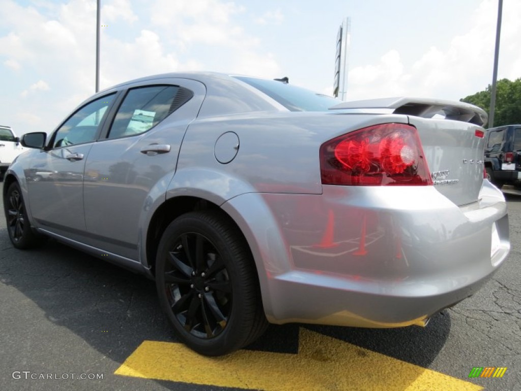 2014 Avenger SXT - Billet Silver Metallic / Black photo #5