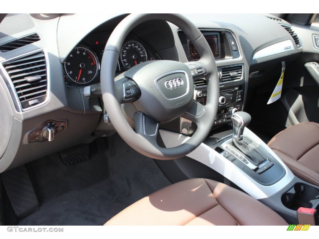 Chestnut Brown Interior 2014 Audi Q5 2.0 TFSI quattro Photo #85682684