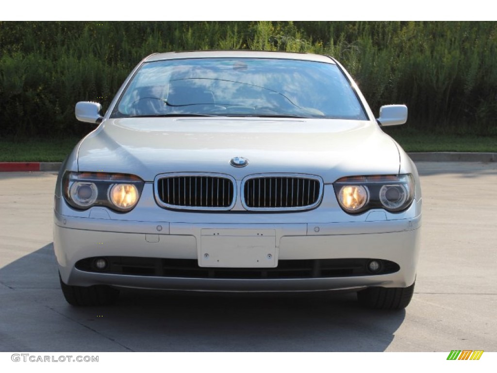 2003 7 Series 745i Sedan - Titanium Silver Metallic / Black/Black photo #6