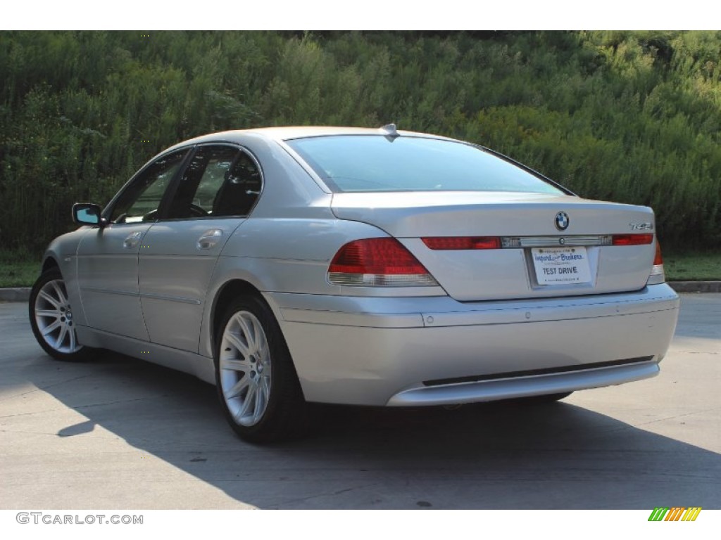 2003 7 Series 745i Sedan - Titanium Silver Metallic / Black/Black photo #9