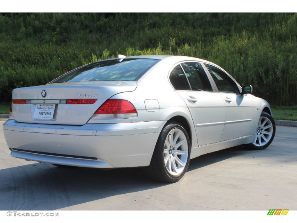 2003 7 Series 745i Sedan - Titanium Silver Metallic / Black/Black photo #13