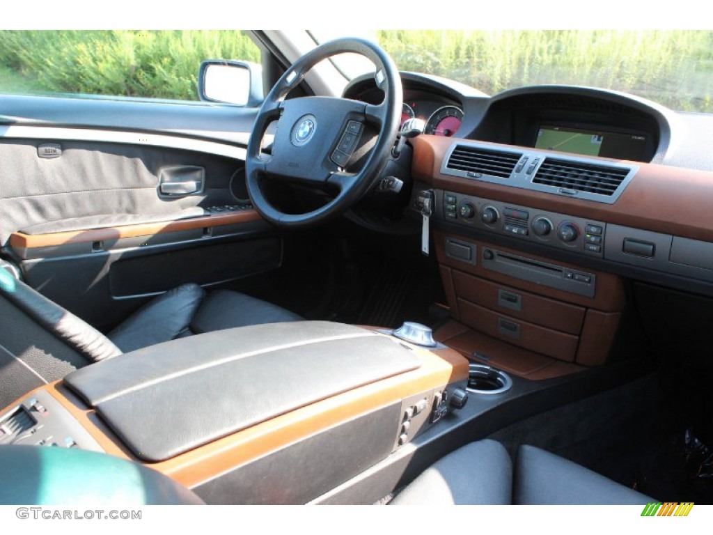 2003 7 Series 745i Sedan - Titanium Silver Metallic / Black/Black photo #17