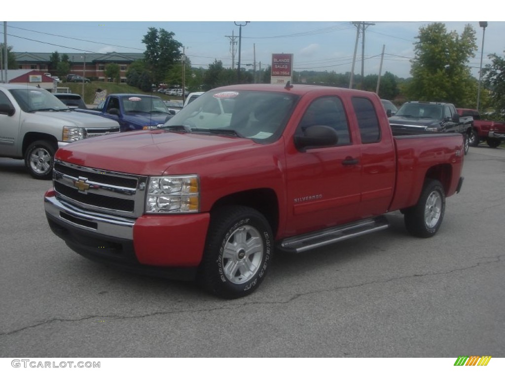 2010 Silverado 1500 LT Extended Cab 4x4 - Victory Red / Ebony photo #52