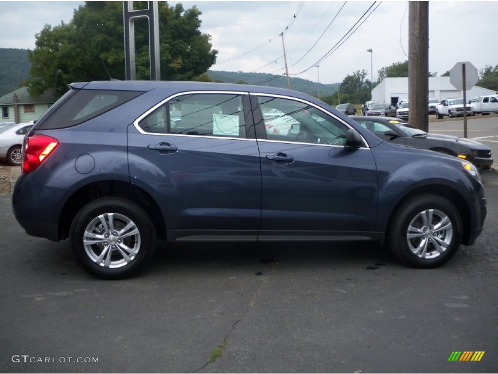 2013 Equinox LS AWD - Atlantis Blue Metallic / Jet Black photo #4