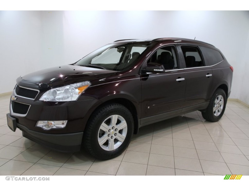Dark Cherry Metallic 2010 Chevrolet Traverse LT AWD Exterior Photo #85686758