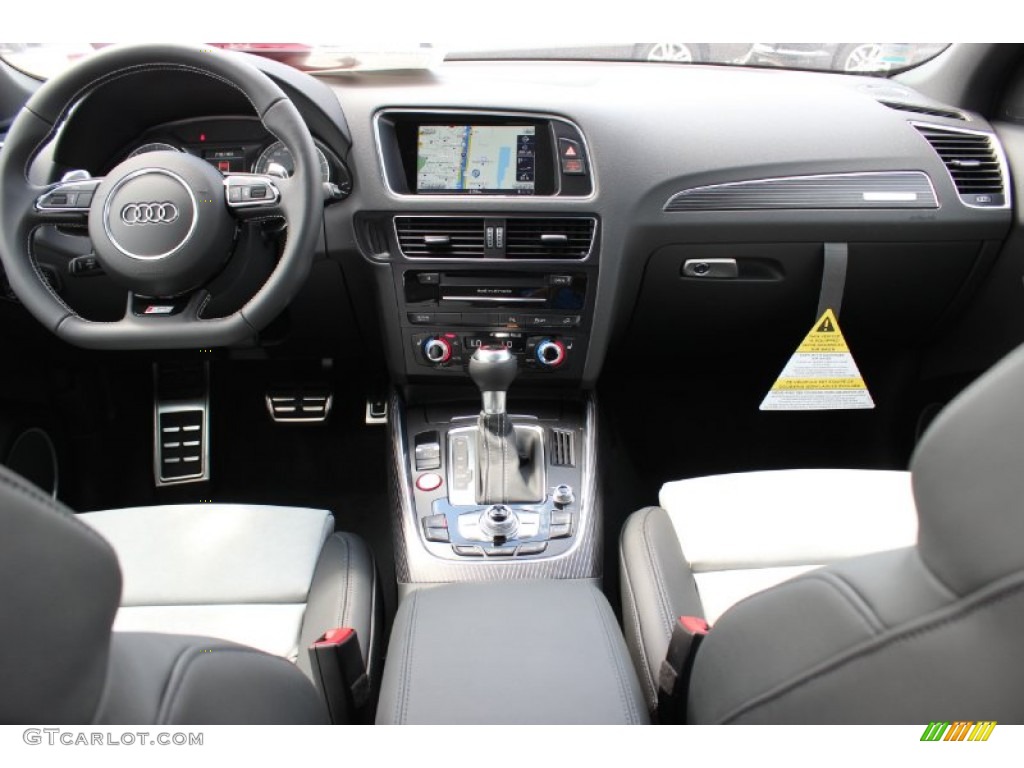 2014 Audi SQ5 Premium plus 3.0 TFSI quattro Black/Lunar Silver Dashboard Photo #85686770
