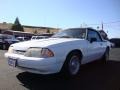 1993 Vibrant White Ford Mustang LX Convertible  photo #3