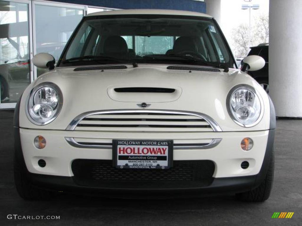 2006 Cooper S Hardtop - Pepper White / Black/Panther Black photo #2