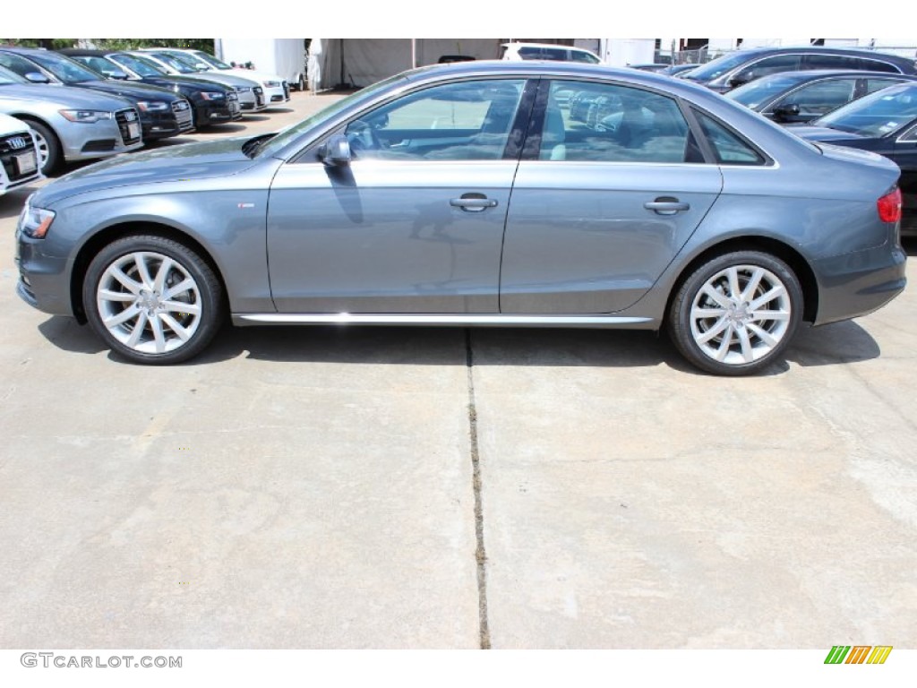 2014 A4 2.0T Sedan - Monsoon Grey Metallic / Titanium Grey photo #4