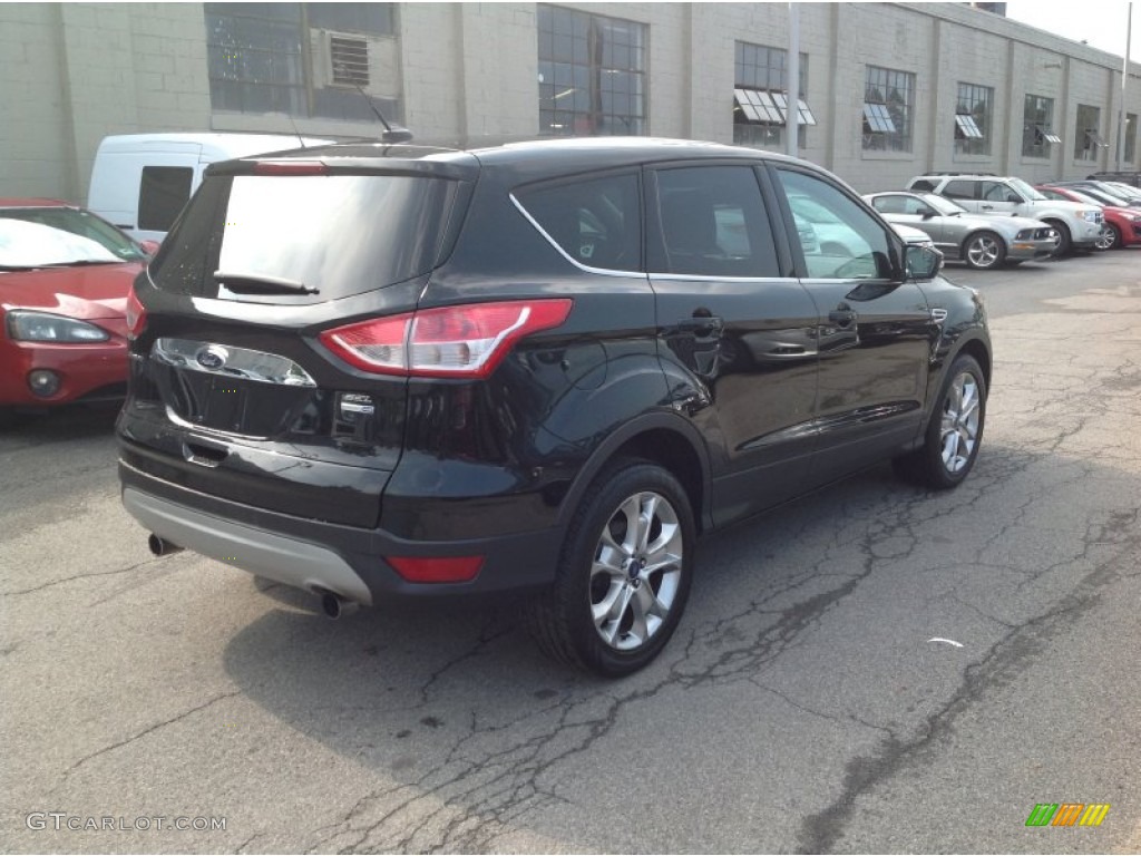 2013 Escape SEL 2.0L EcoBoost 4WD - Tuxedo Black Metallic / Medium Light Stone photo #7