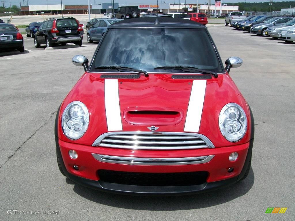 2006 Cooper S Convertible - Chili Red / Grey/Panther Black photo #1