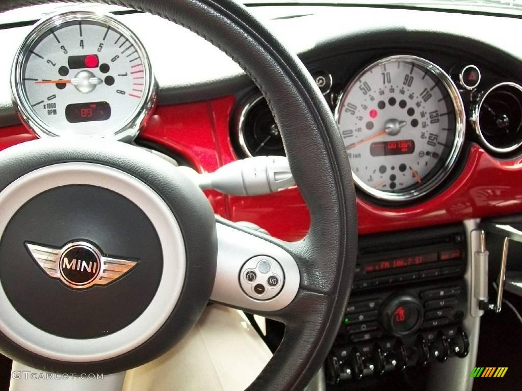 2006 Cooper S Convertible - Chili Red / Grey/Panther Black photo #3