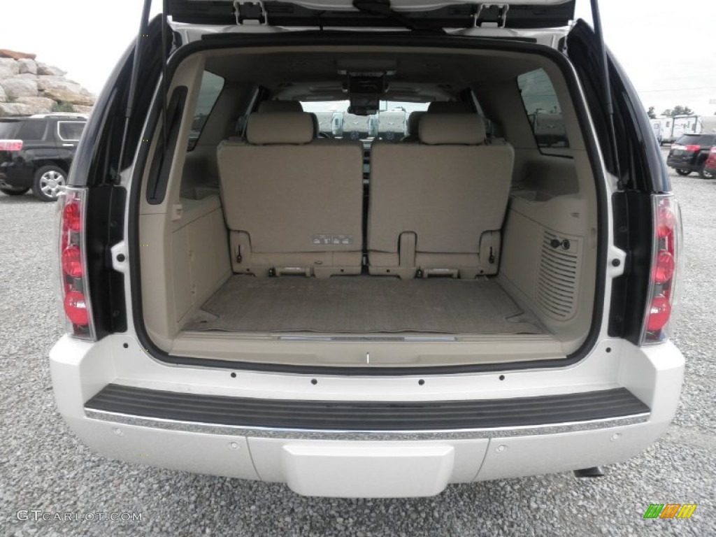 2014 Yukon XL Denali AWD - White Diamond Tricoat / Cocoa/Light Cashmere photo #30