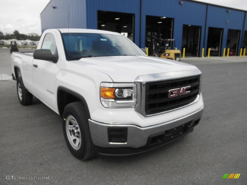 Summit White 2014 GMC Sierra 1500 Regular Cab Exterior Photo #85690820