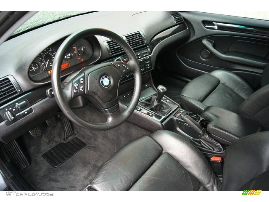 Black Interior 2000 BMW 3 Series 323i Sedan Photo #85691387
