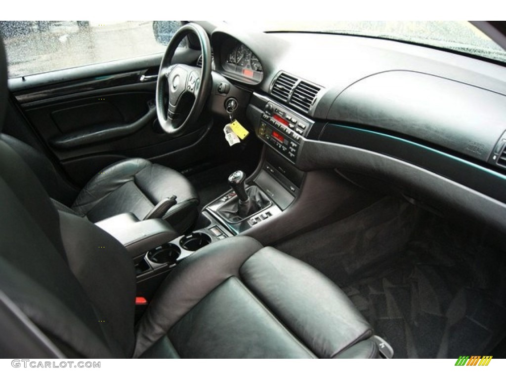 Black Interior 2000 BMW 3 Series 323i Sedan Photo #85691432