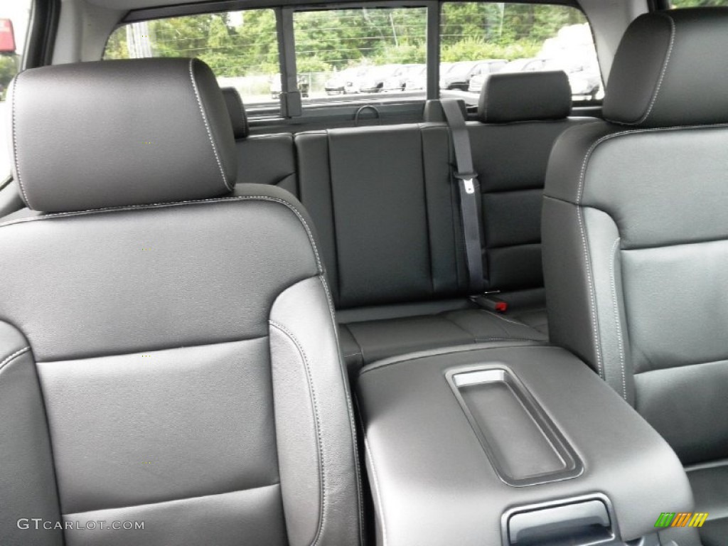Jet Black Interior 2014 GMC Sierra 1500 SLT Double Cab 4x4 Photo #85691540